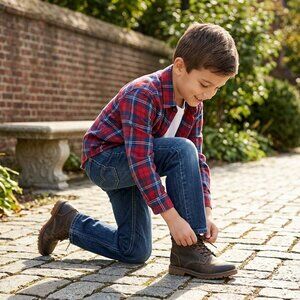 Levi's 505 Regular Fit Boys Jeans Size 7 Medium Wash Classic Straight Leg Denim